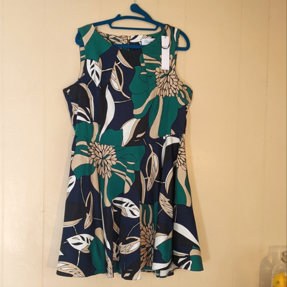 NWT Closet London Lush Summer Party Dress with Circle Skirt 14 US